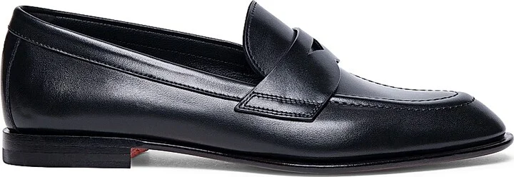 Women's Famed Leather Penny Loafers - Black - Size 6