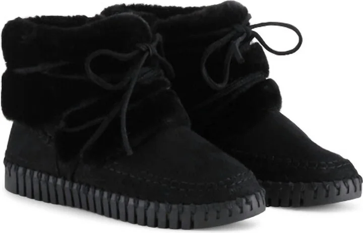 Women's Faux Fur Boots In Black