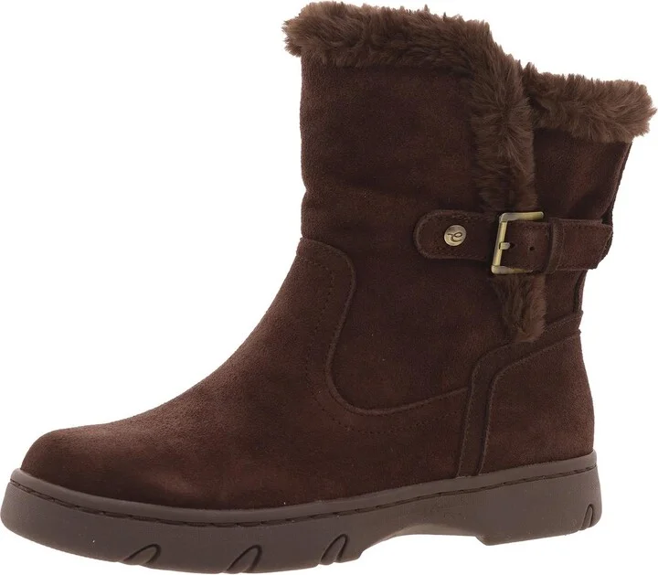 Womens Faux Fur Lined Faux Fur Shearling Boots