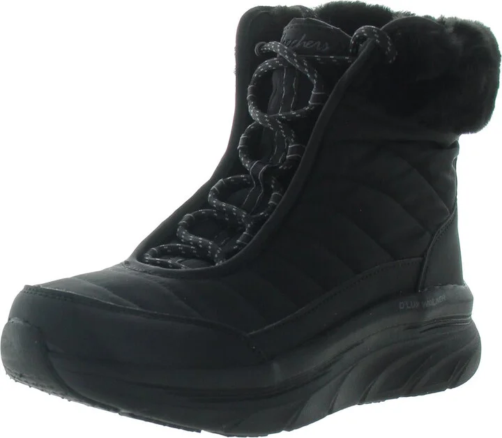 Womens Faux Fur Lined Faux Fur Shearling Boots