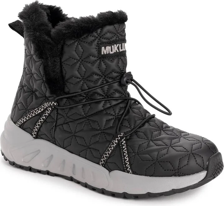 Womens Faux Fur Lined Faux Leather Booties