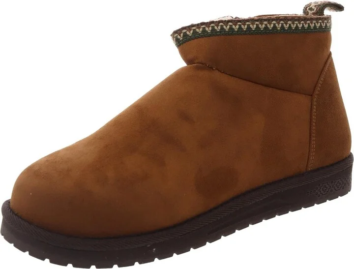 Womens Faux Fur Lined Faux Suede Winter & Snow Boots