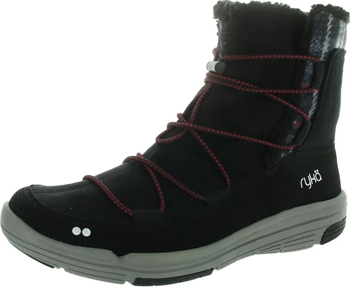 Womens Faux Fur Lined Faux Suede Winter & Snow Boots