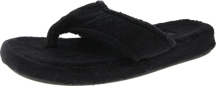 Womens Faux Fur Lined Flip-Flops