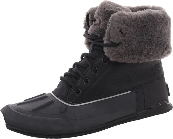 Womens Faux Fur Lined Shearling Boots