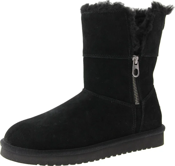 Womens Faux Fur Lined Shearling Boots