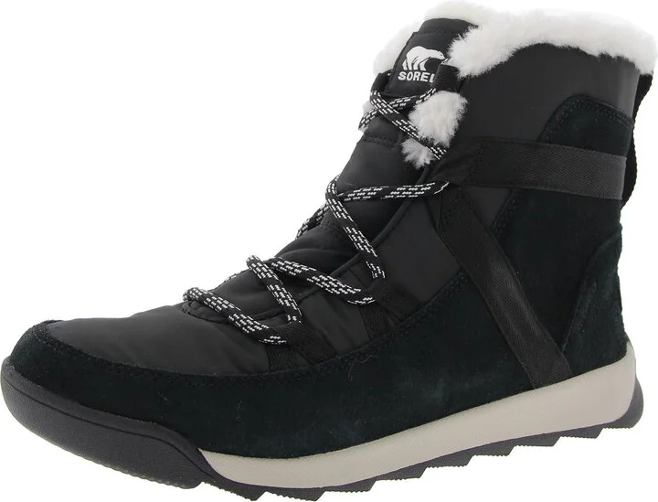 Womens Faux Fur Lined Suede Winter & Snow Boots