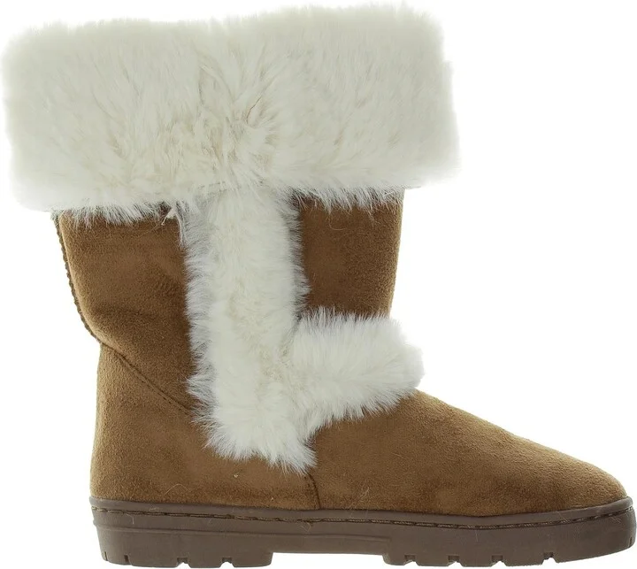 Womens Faux Fur Man Made Winter & Snow Boots