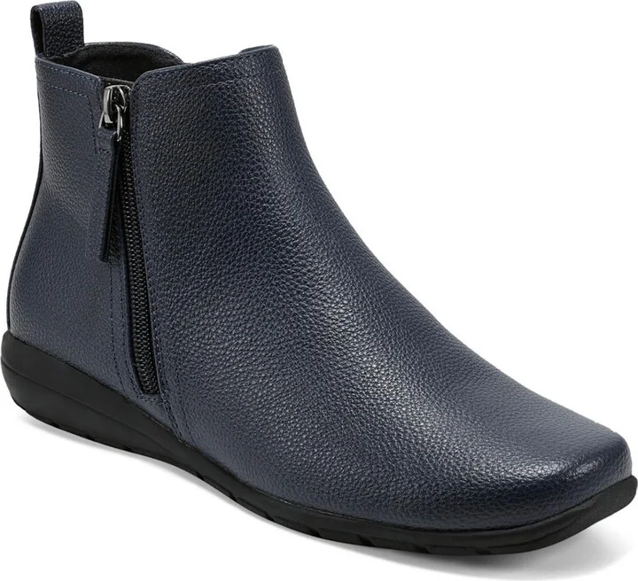 Womens Faux Leather Ankle Booties