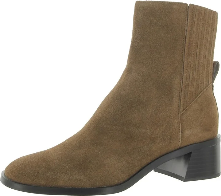 Womens Faux Leather Casual Ankle Boots