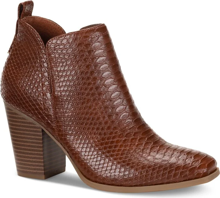 Womens Faux Leather Dressy Booties