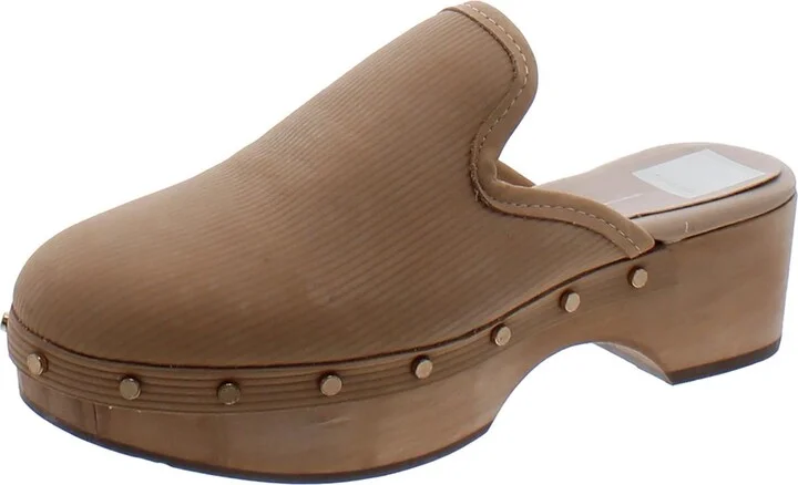 Womens Faux Leather Slip On Clogs