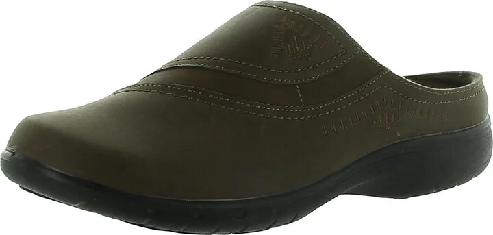 Womens Faux Leather Slip On Clogs