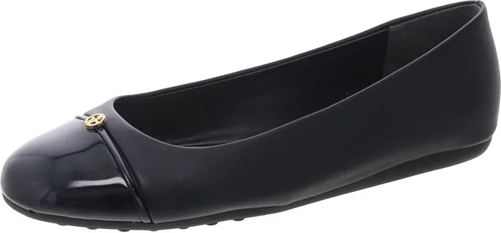 Womens Faux Leather Slip-On Loafers