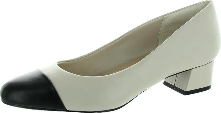 Womens Faux Leather Slip On Pumps