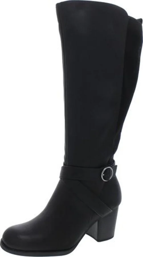 Womens Faux Leather Tall Knee-High Boots