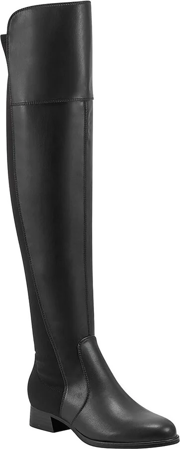 Womens Faux Leather Tall Over-The-Knee Boots