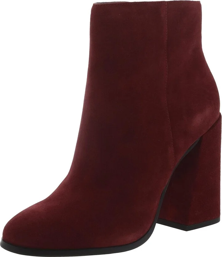 Womens Faux Suede Ankle Boots