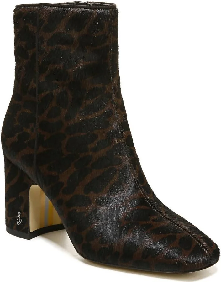 Women's Fawn Ankle Bootie In Brown Leopard
