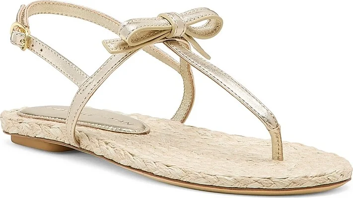 Women's Felicity Flat Espadrille Sandals - Light Gold Natural - Size 10 - Image 2