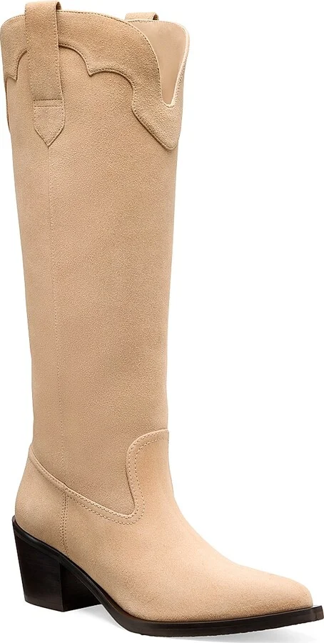 Women's Felix 70MM Suede Over-The-Knee Boots - New Camel Caramel - Size 10 - Image 2