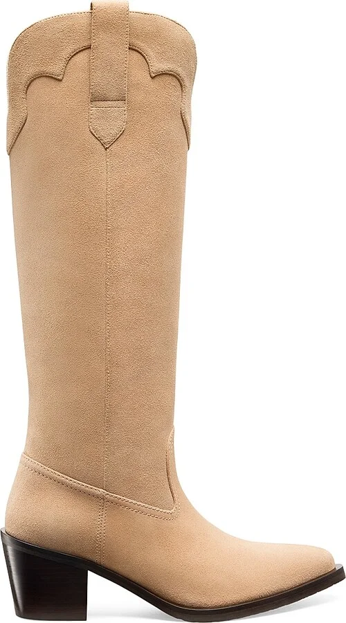 Women's Felix 70MM Suede Over-The-Knee Boots - New Camel Caramel - Size 10