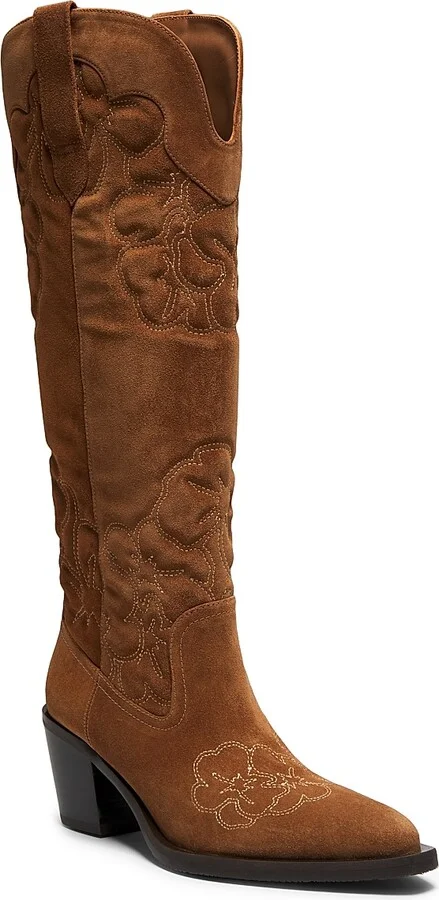 Women's Felix Suede Western Boots - Doe Dark Brown - Size 10.5 - Image 2
