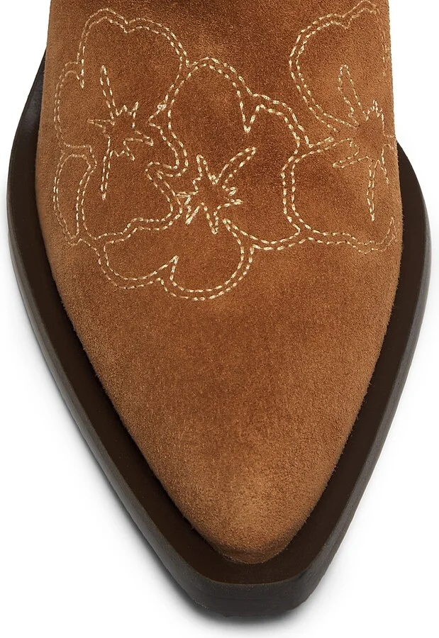 Women's Felix Suede Western Boots - Doe Dark Brown - Size 10.5 - Image 4