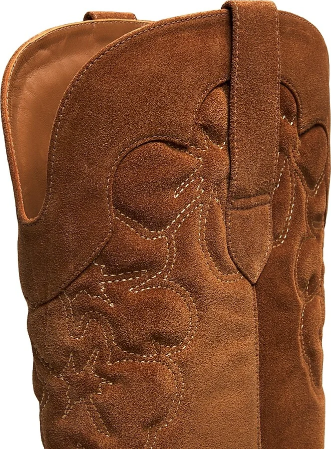 Women's Felix Suede Western Boots - Doe Dark Brown - Size 10.5 - Image 5