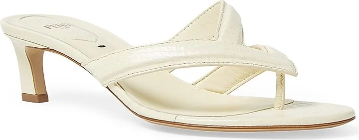 Women's Fendi Fling Thong Sandals - Yellow - Size 6 - Image 2