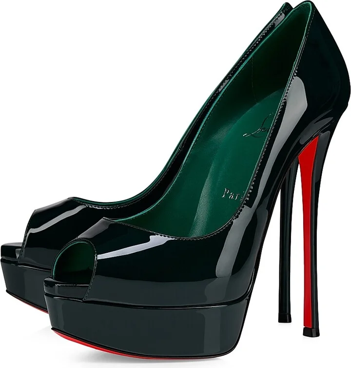 Women's Fetish 150MM Patent Leather Pumps - Tropical - Size 8 - Image 2