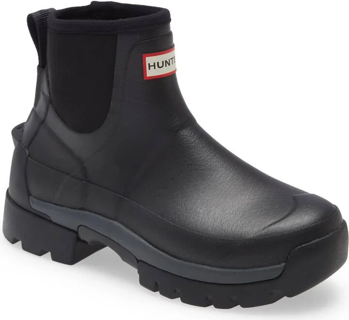 Women's Field Balmoral Hybrid Chelsea Rain Boot In Black