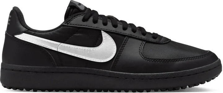 Women's Field General Sneakers In Black/metallic Silver-White