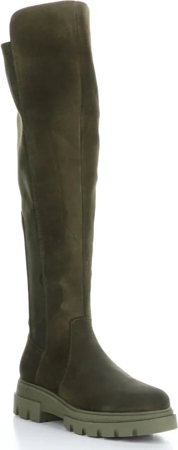 Women's Fifth Suede Elasticated Boot In Olive