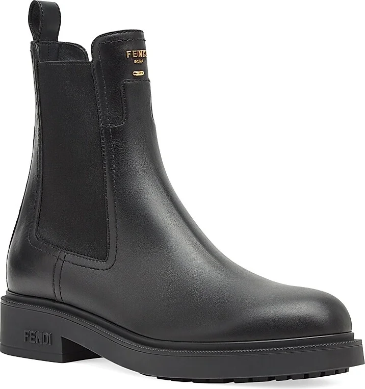 Women's Filo Leather Booties - Nero - Size 5.5 - Image 2
