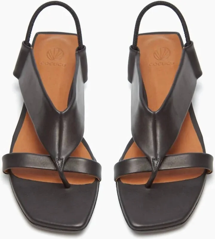 Women's Finch Sandal In Black Leather