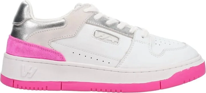Women's Finesse Sneakers In White/neon Pink/silver
