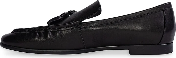 Women's Finn Leather Loafers - Black Leather - Size 5 - Image 5