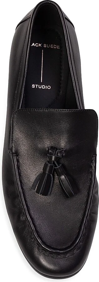 Women's Finn Leather Loafers - Black Leather - Size 5 - Image 6