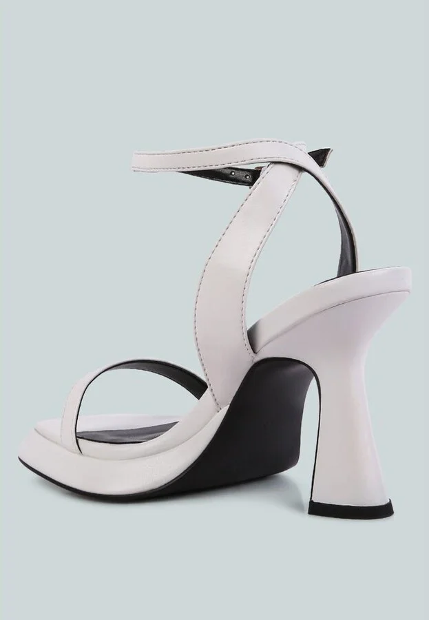 Womens Five Star Ankle Strap Kitten Heel Sandals - Image 3