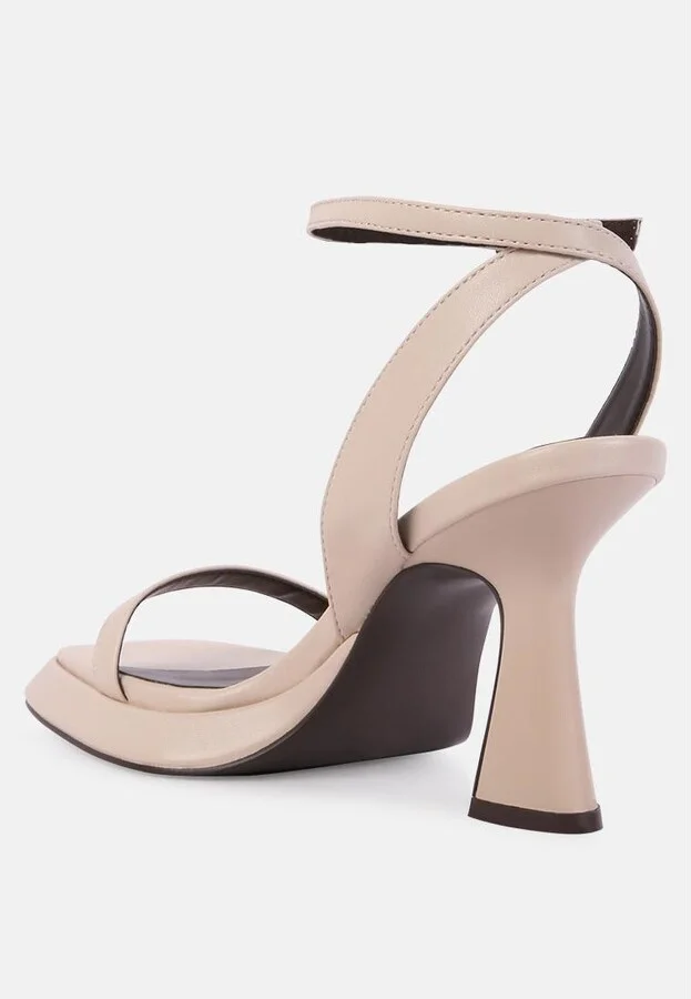 Womens Five Star Ankle Strap Kitten Heel Sandals - Image 4