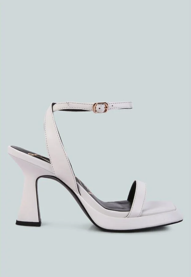 Womens Five Star Ankle Strap Kitten Heel Sandals