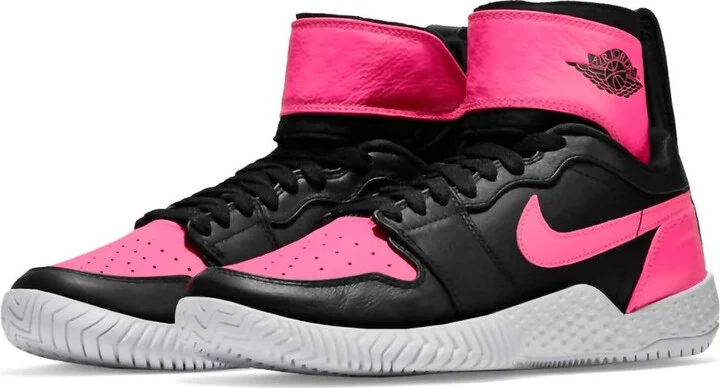 Women's Flare Aj1 Shoes In Black/pink