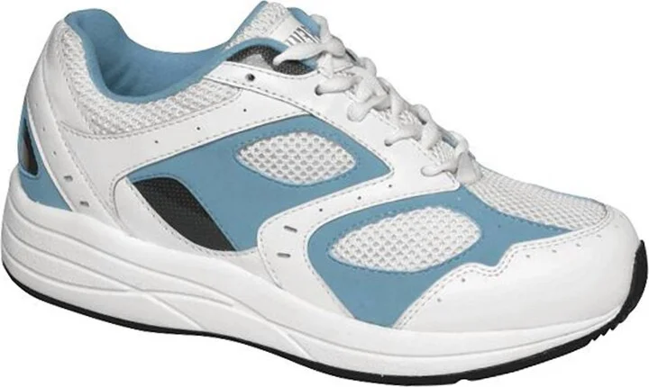 Women's Flare Sneaker - Medium Width In White/blue Combo