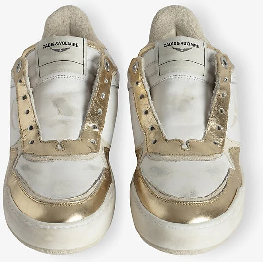 Womens Flash Wings Vintage Low-Top Leather Trainers Eur 37 / 4 Uk Women - Image 2
