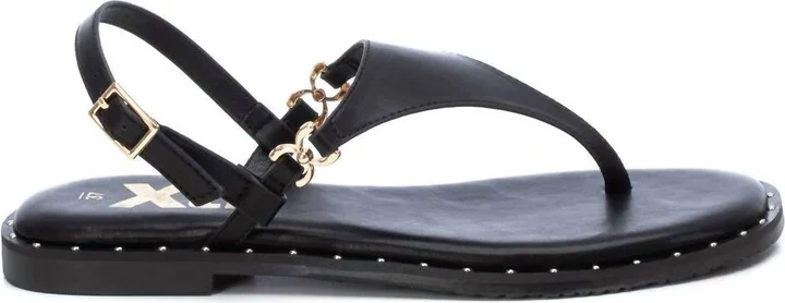 Women's Flat Sandals In Black