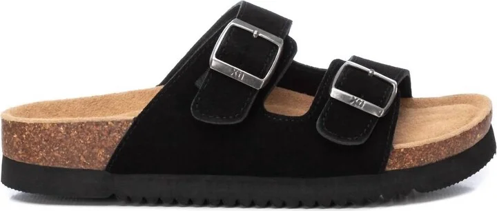 Women's Flat Sandals In Black