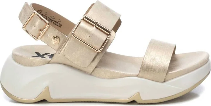 Women's Flat Sandals In Gold