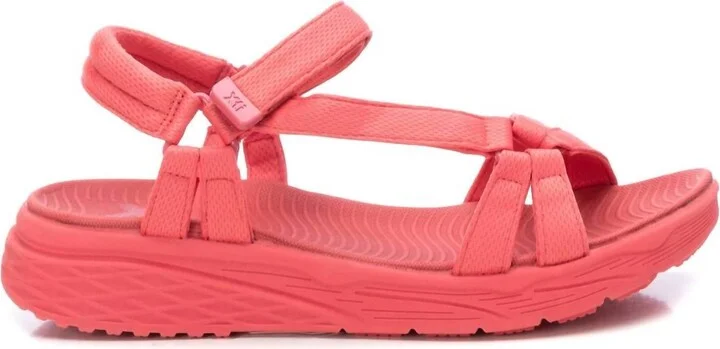 Women's Flat Sandals In Light/pastel Red