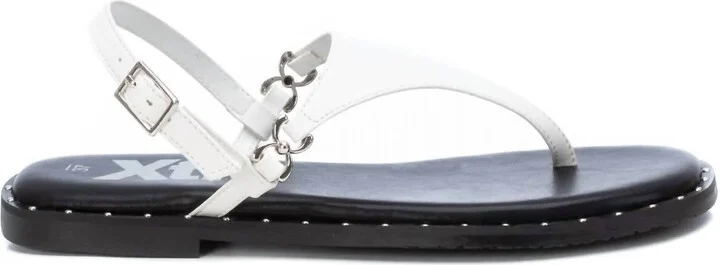 Women's Flat Sandals In White